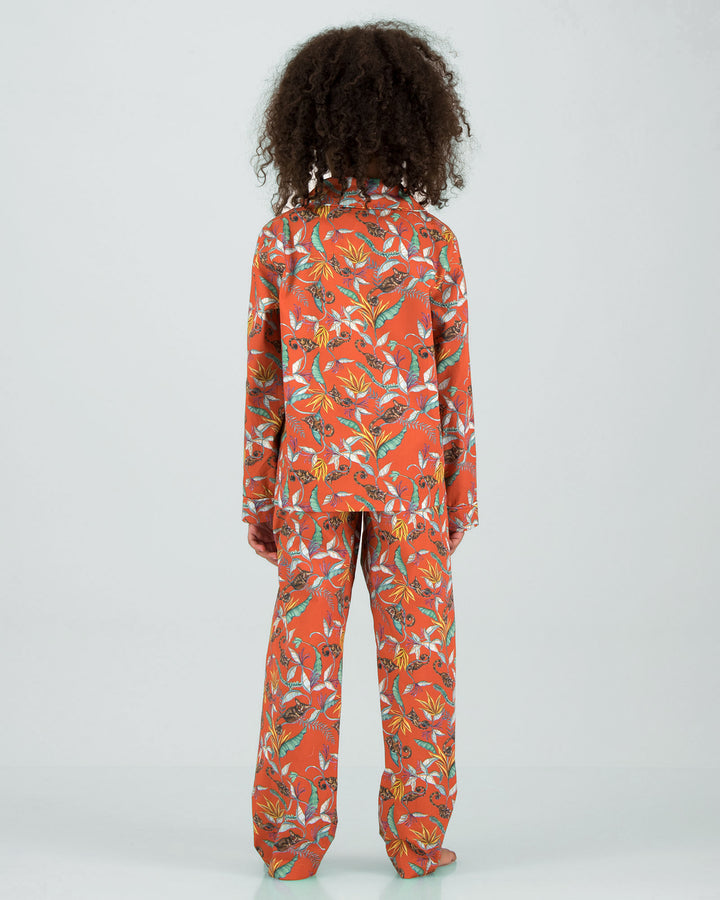 Girls Long Pyjamas - Nag Apie Orange