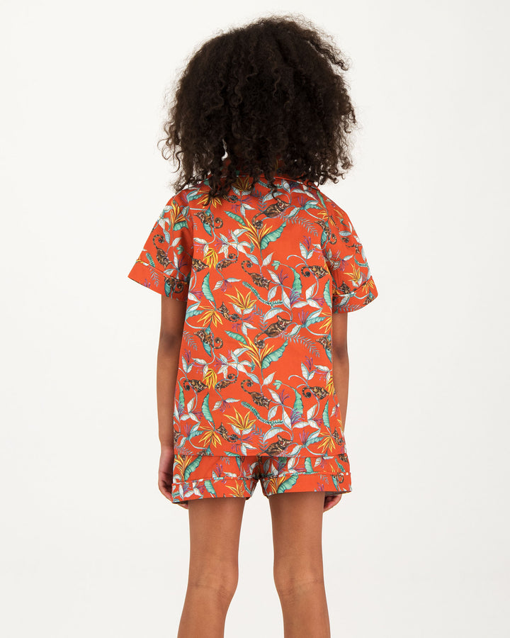 Girls Short Pyjamas - Nag Apies Orange