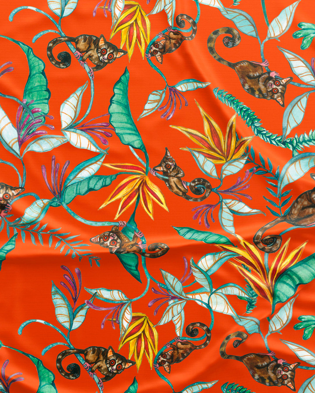 Girls Short Sleeve Nightdress - Nag Apies Orange
