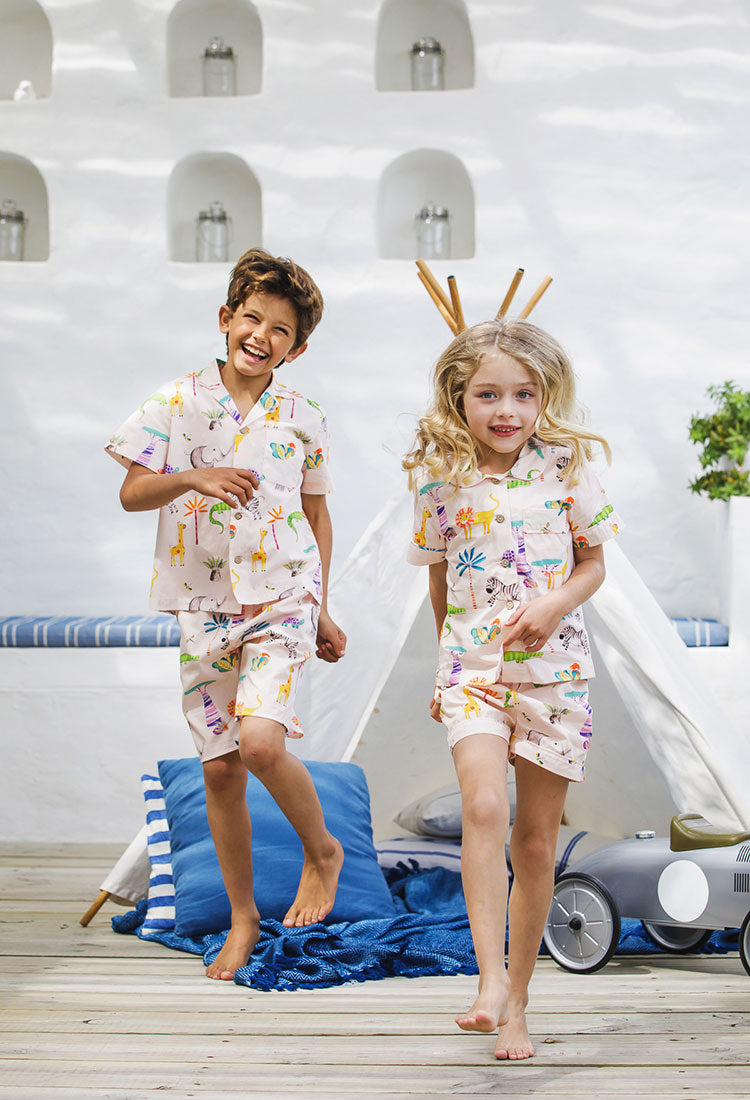 Kids Short Pyjamas - Safari