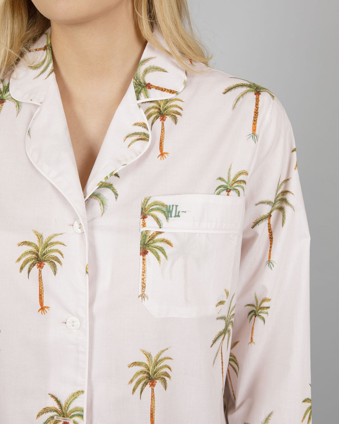 Womens Long Pyjamas - Palm Beach