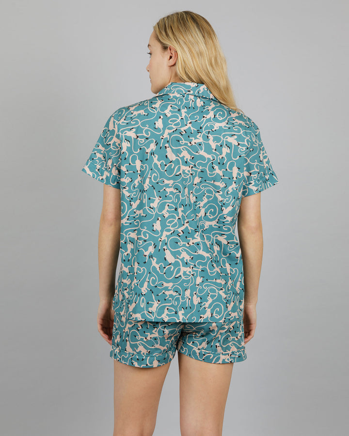 Womens Short Pyjamas  - Little Monkeys