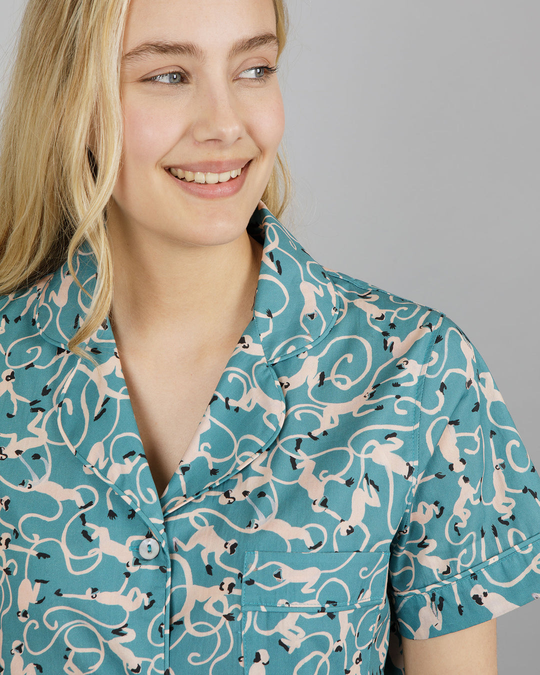 Womens Short Pyjamas  - Little Monkeys
