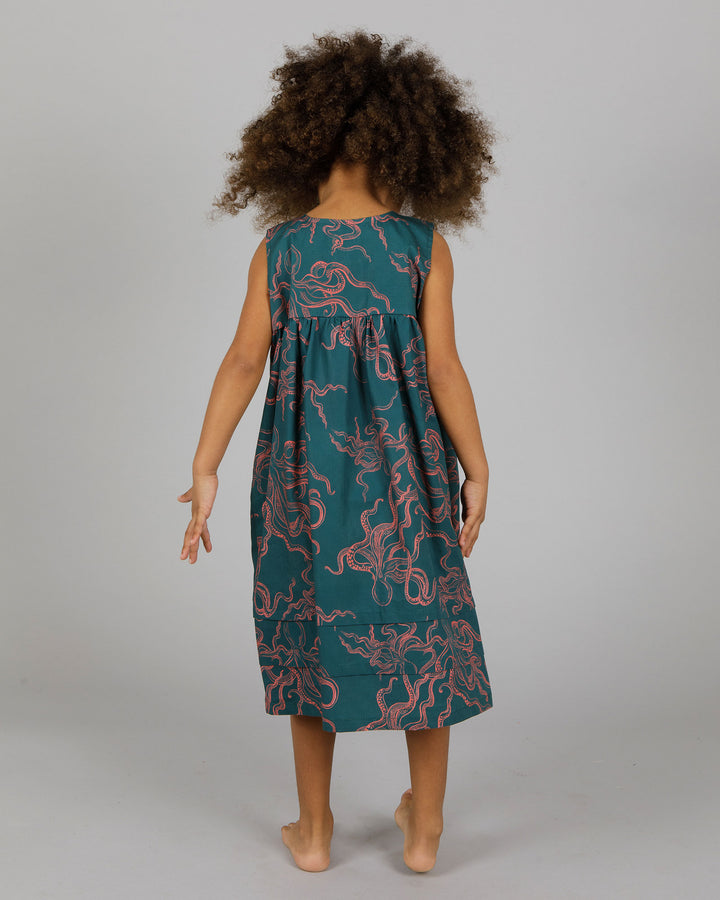 Girls Short Sleeve Nightdress - Octopus Pink