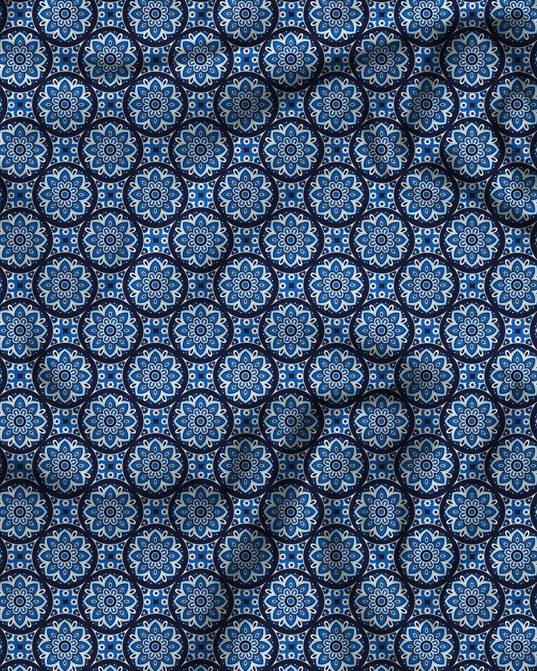 Mens Boxer Shorts - Flora Indigo
