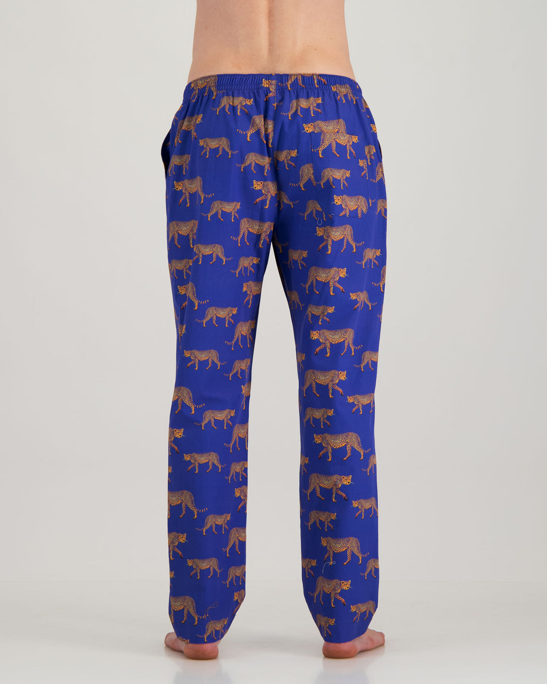 Mens Lounge Pants - Blue Tiger