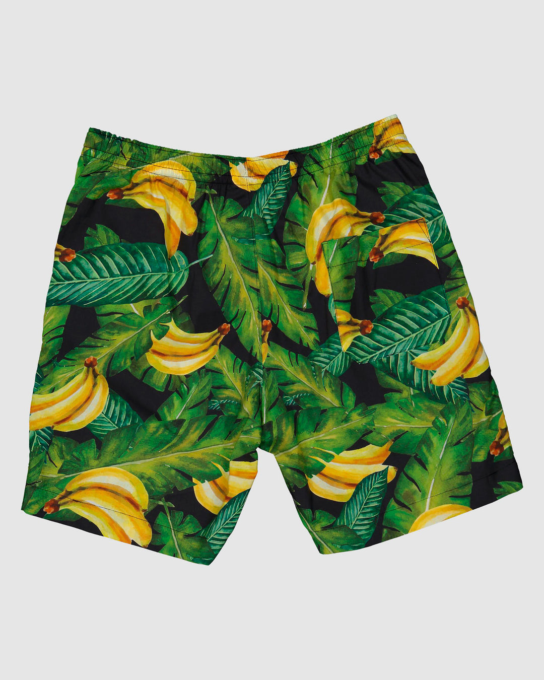 Mens Lounge Shorts - Banana on Leaves
